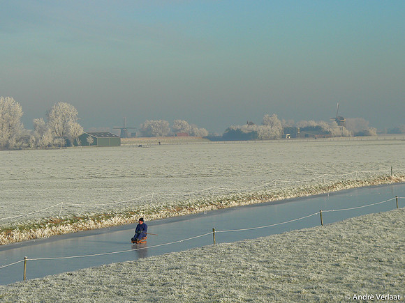 Priksleeën in de Berkmeer - Obdam, The Netherlands